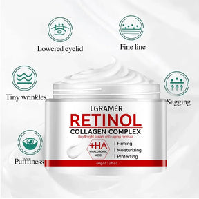 Creme Lift & Firm: Colágeno e Retinol Antirrugas